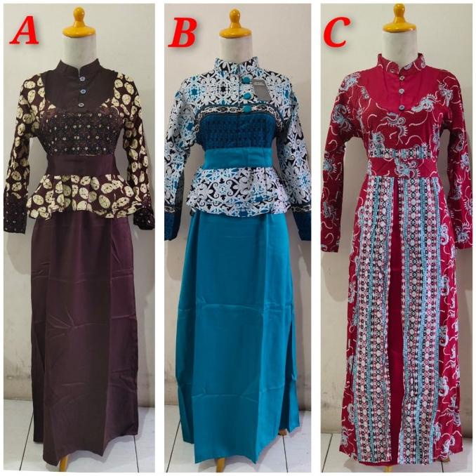 Sale Now Sale Salimah Gamis Batik Wanita Original