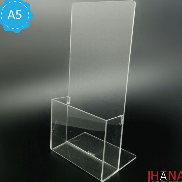 

BigSale!! Tempat brosur acrylic ukuran A5 TB24