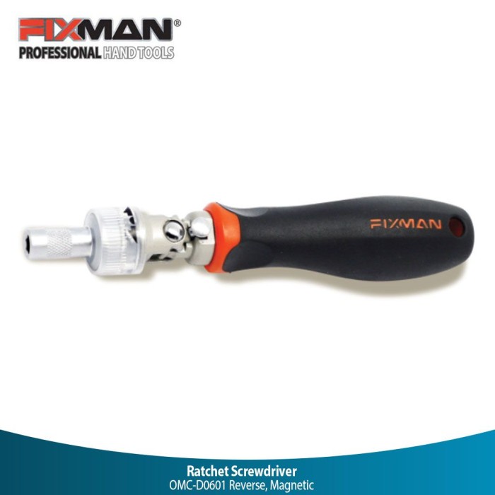 Bestseller Fixman Omc-D0601 Ratchet Screwdriver Rvrs Magnetic