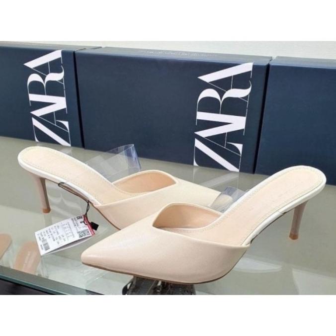 Sepatu Heels Wanita Zara ZR-881 Vinyl Stiletto Sepatu Wanita Import