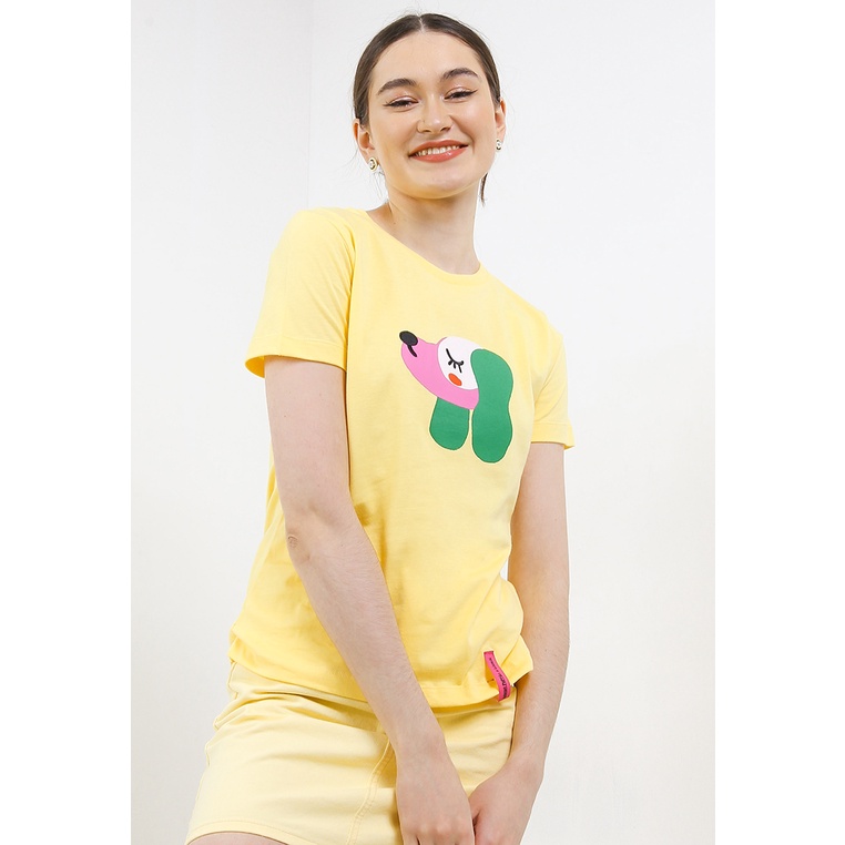 Kaos Hush Puppies Original Wanita Atasan Unlined Dinner Ori 100% Aesthetic Liunic Parava Graphic Tee