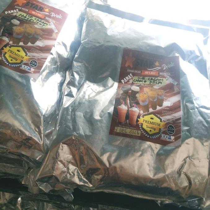 

Bubuk Serbuk Premium Es Ice Cream / Pudding Silky Lembut / Cincau Enak
