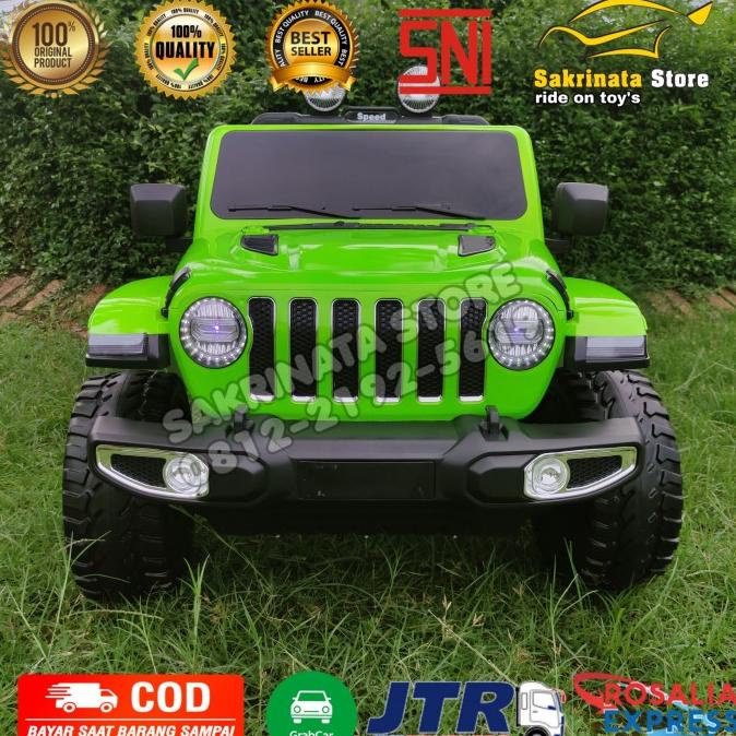 Mainan Aki Mobil Anak Jeep 4Wd Rubicon Painting