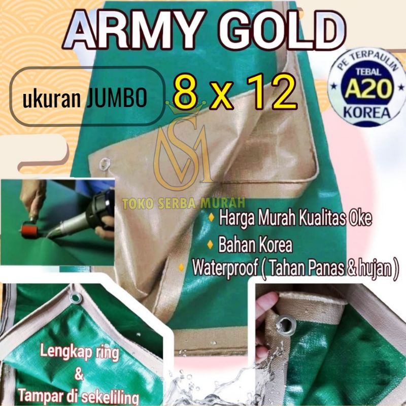 Terpal A20 8x12 UV KOREA Import, terpal terop terpal jemuran terpal kolam terpal truk dll