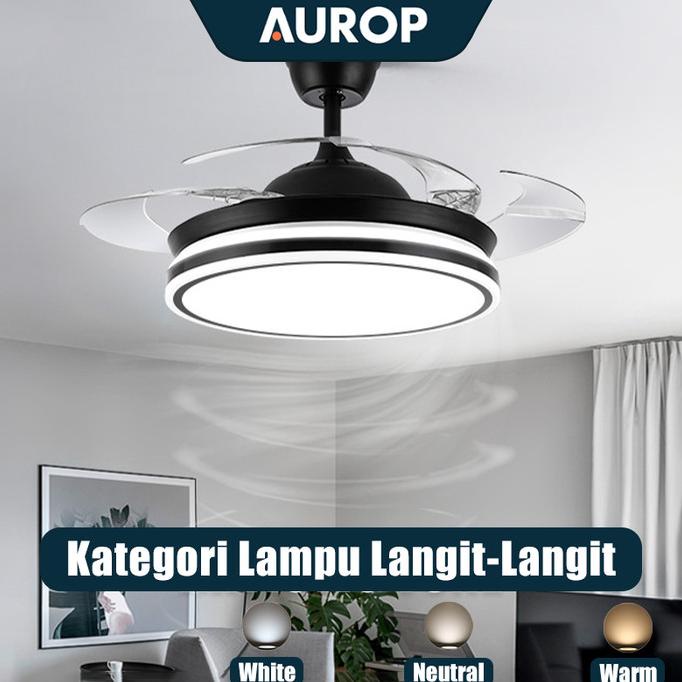 Aurop Lampu Kipas Angin Gantung Plafon-Kipas Angin Lampu Hias 42 Inch