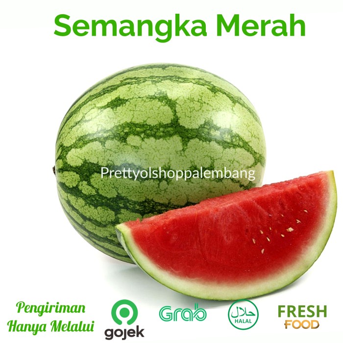 

Semangka Merah Non Biji 1 Potong - Pos Sayur Buah Ikan Segar Palembang