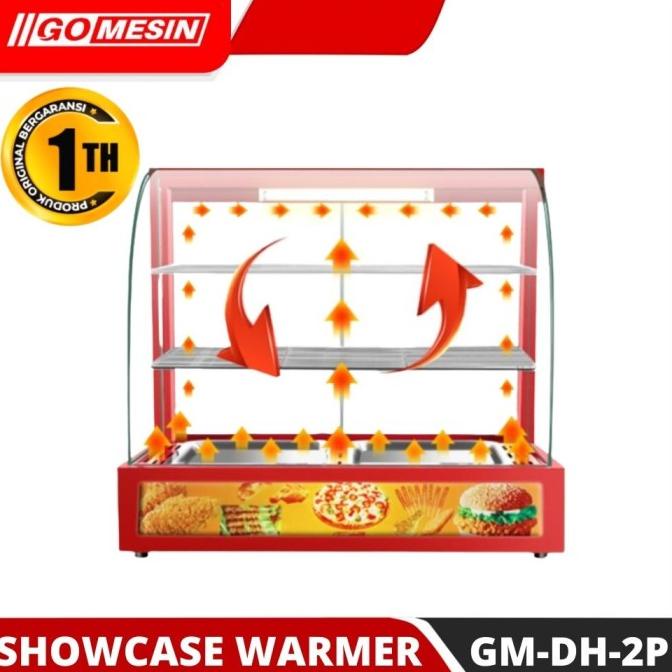 Showcase Warmer Gm-Dh2P Etalase Pemajang Pemanas Makanan Fried Chicken