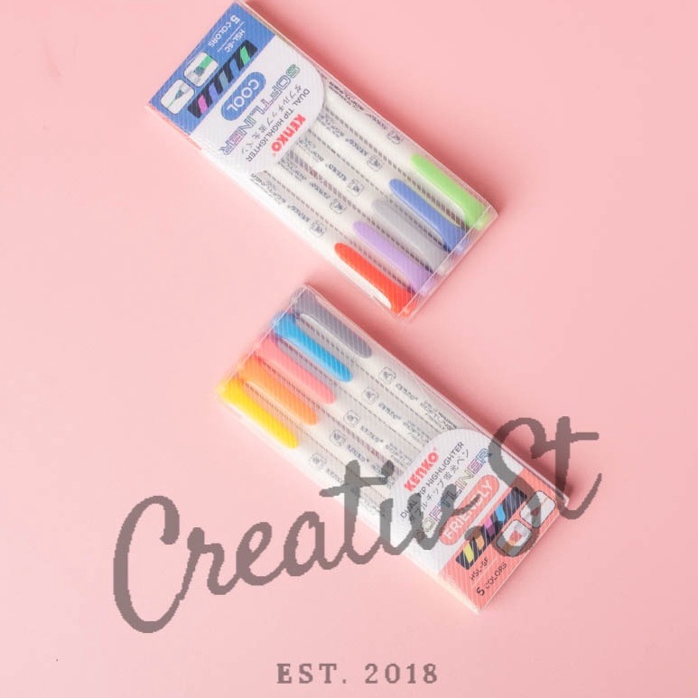 

BARU Kenko Softliner Highlighter Dual Tip Cool Friendly