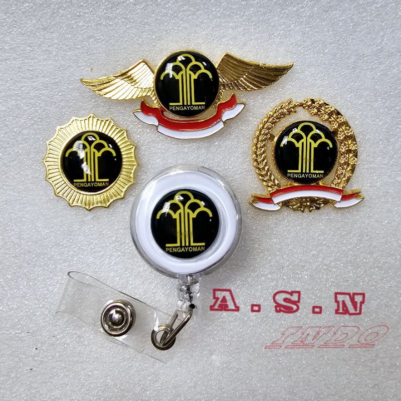Pin Logo Pengayoman Kumham Yoyo Id Card Pengayoman Lencana Kemenkumham