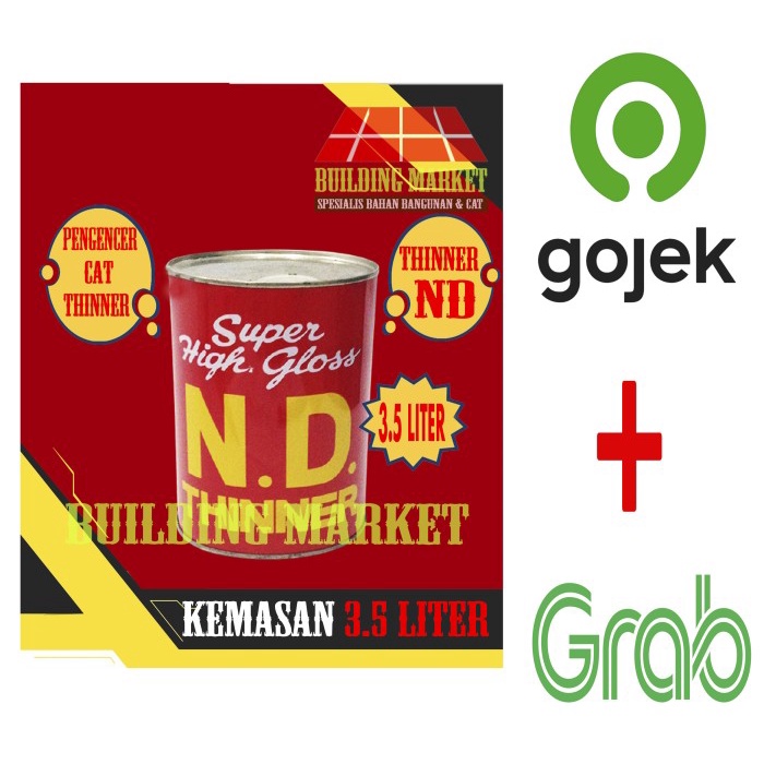 Pengencer Cat Besi Kayu Duco Tiner Thiner Thinner Nd 3.5 Liter Bestseller Thinner