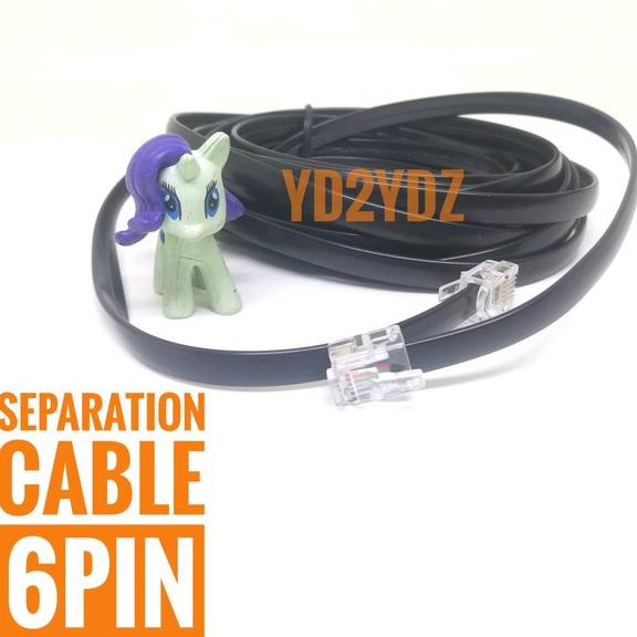 Kabel perpanjangan display 6pin separation kit cable RJ12 yaesu FT7800 FT7900 FT8800 FT8900 head pan