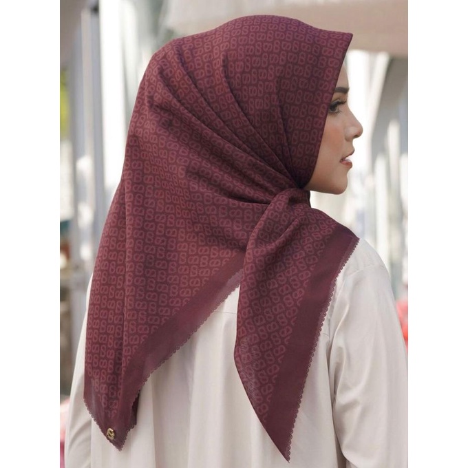 Sale Buttonscarves The Tapis Square - Spiced Apple Termurah