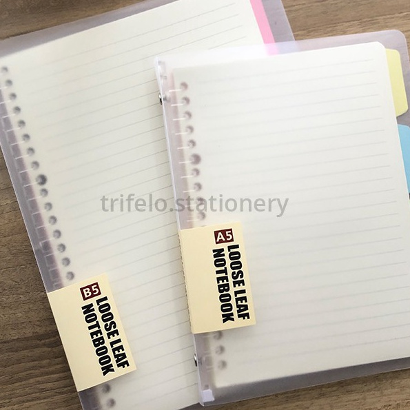 

(P☆S ㊚K) WENGU Binder A5 B5 Transparan Slim Smart Ring File- paaling.laris.