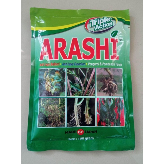 Fungisida Arashi 100gr Bakterisida Anti Jamur Bakteri Pembenah Tanah