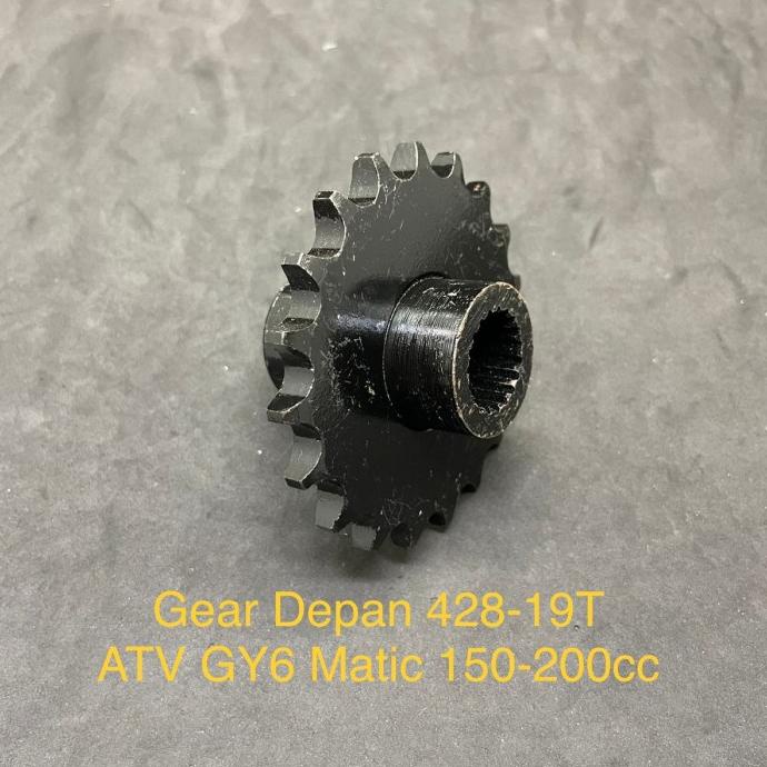 Sprocket - Gear Depan 428 - 19T Atv Gy6 Matic 150 - 200Cc Original