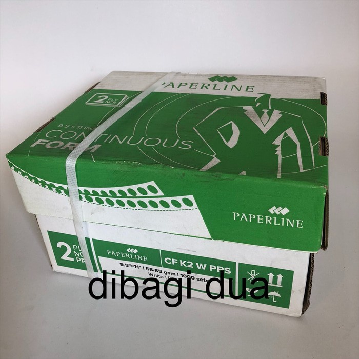 

Kertas Computer CF 2 Ply NCR PRS 9.5x11 Inch 2000 Lembar PAPERLINE DISKON