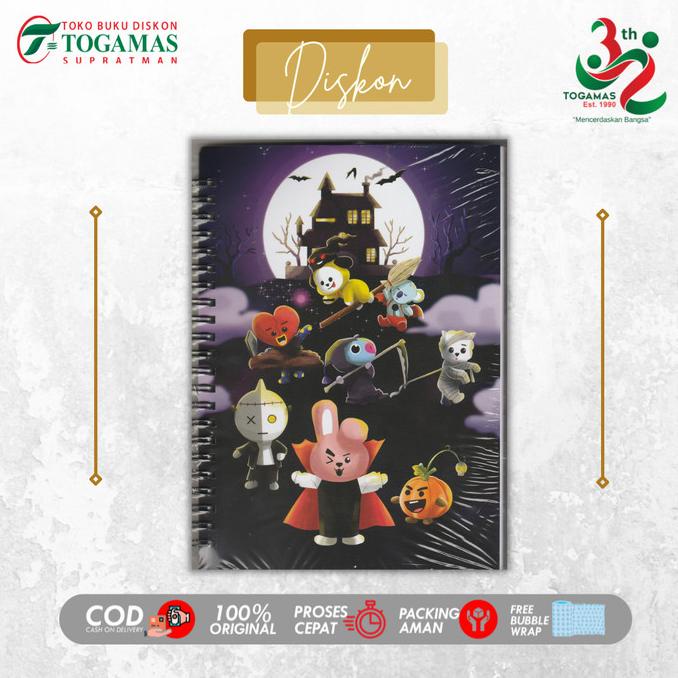 

:>:>:>:>] BLOCK NOTE BT21 HALLOWEEN 50 SHEETS