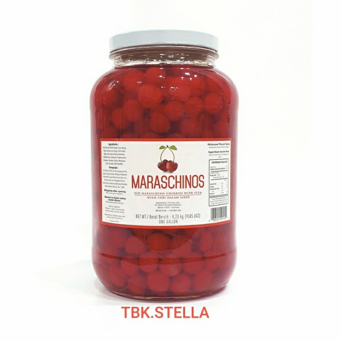 

Bettifer Cherry Tangkai Merah Maraschino