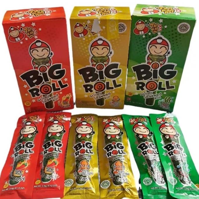 

:=:=:=:=] Tao Kae Noi Big Roll Seaweed 12x3,6g (1 box isi 12 pcs)