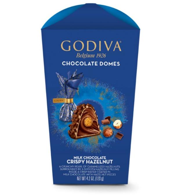

:<:<:<:<] Godiva Chocolate Domes Milk Chocolate Crispy Hazelnut 120gr Belgium