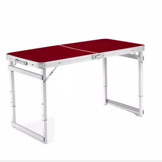 Meja Lipat Portable | Meja Lipat Koper Kaki Persegi |Meja Koper