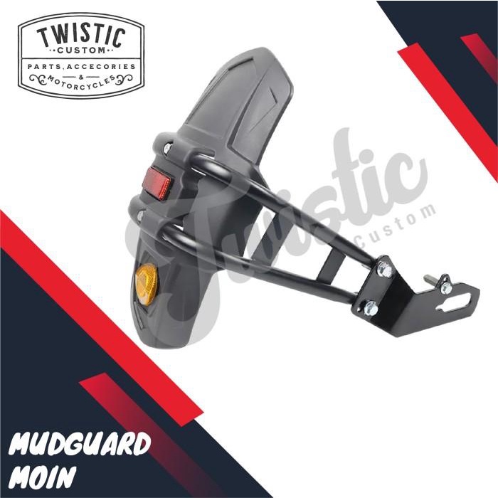 Spakbor Mudguard Moin Belakang Motor Custom Universal