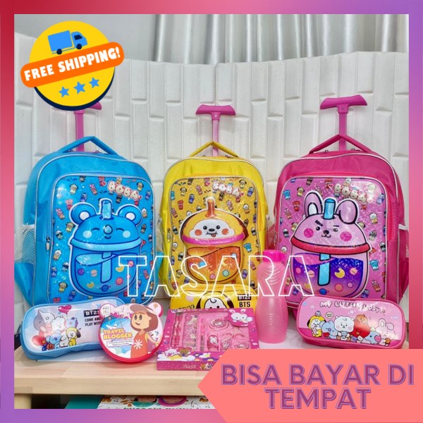 Tas Punggung Ransel Trolly Tk Sd Smiggle Bag Child Smuggle Terbaru Tas Troli Anak Perempuan Paud Ts 