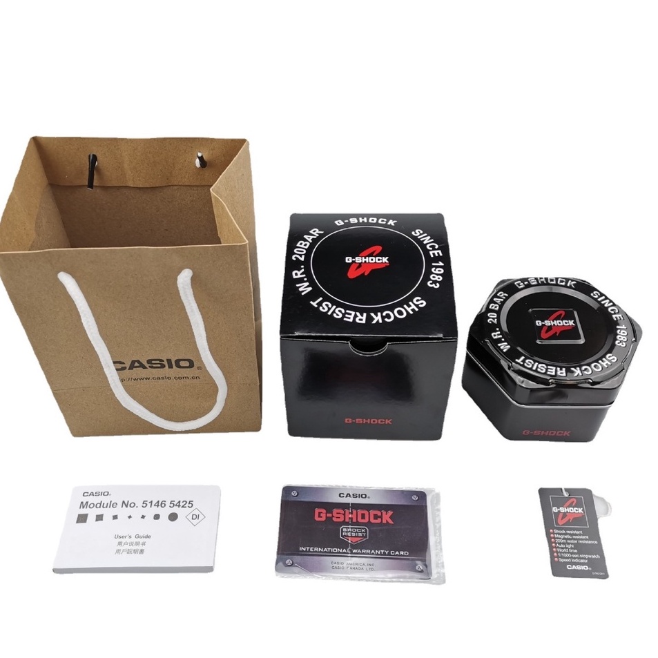 Hot Item5b5Ap One Piece / Dragon Ball Gshock Metal Tin Box and Casio Paper Bag