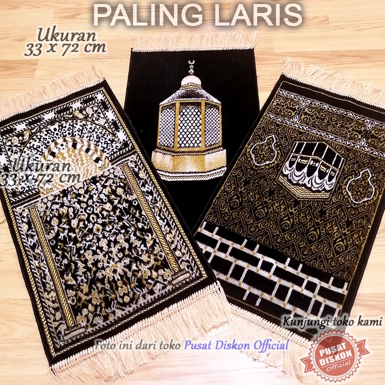 Paling Dicari.. Sajadah Anak Laki Laki Sajadah Kecil Muka Turki Hitam Tebal Empuk Premium