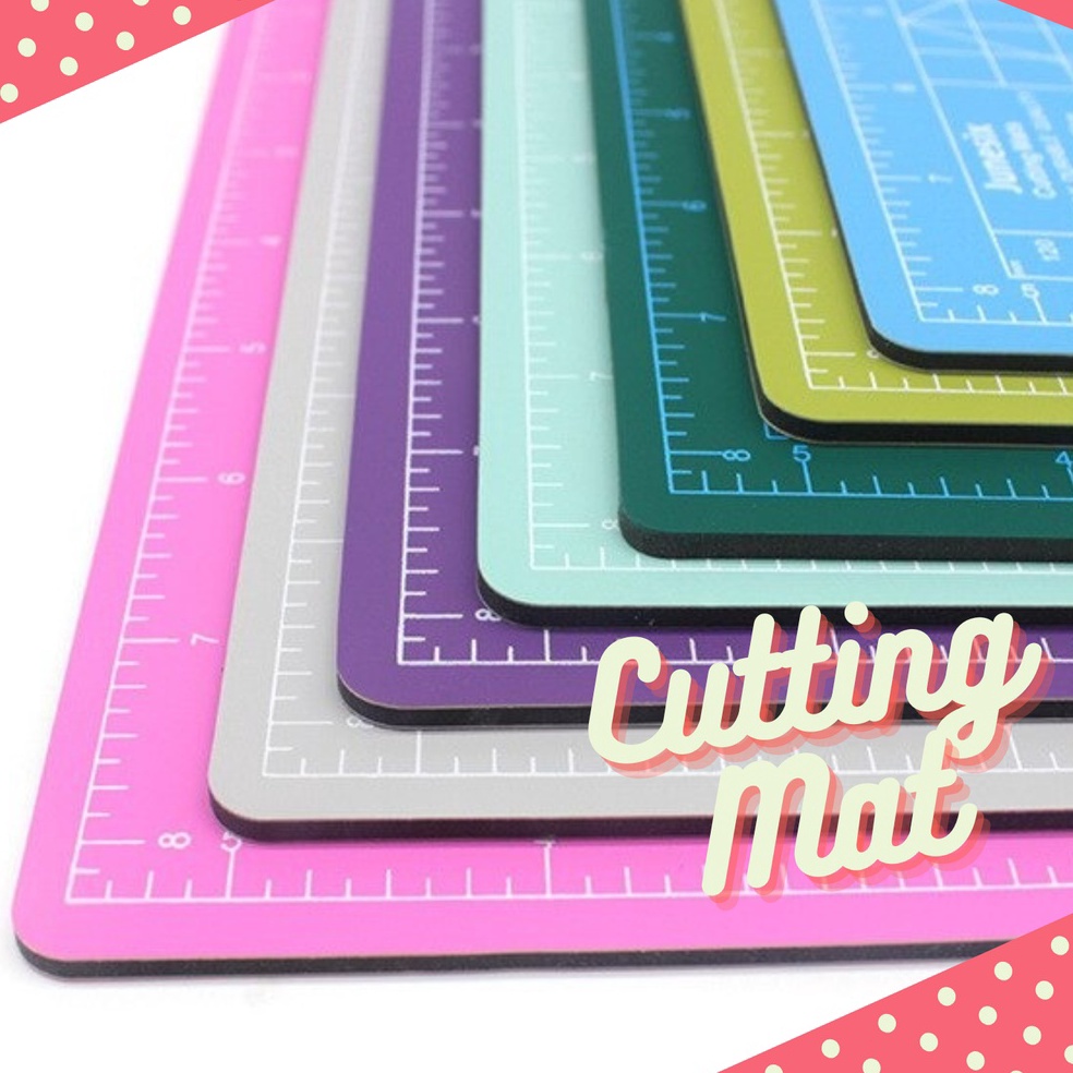 

9.9 SALE Cutting Mat A3 A4 A5 / 2 Sisi Sided / Pad Board DIY Tebal 3mm Estetik Aesthetic Foto Self Healing Warna Soft Tosca Abu Grey Pink