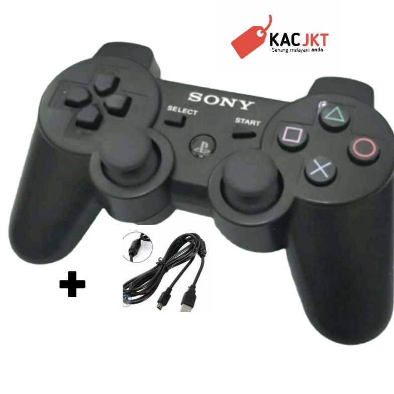 [ABE85] STIK PS3 WIRELESS OP ORI PABRIK HITAM STICK PS3 HITAM STIK OP PS3 STICK OP PS3 ➽Model Baru