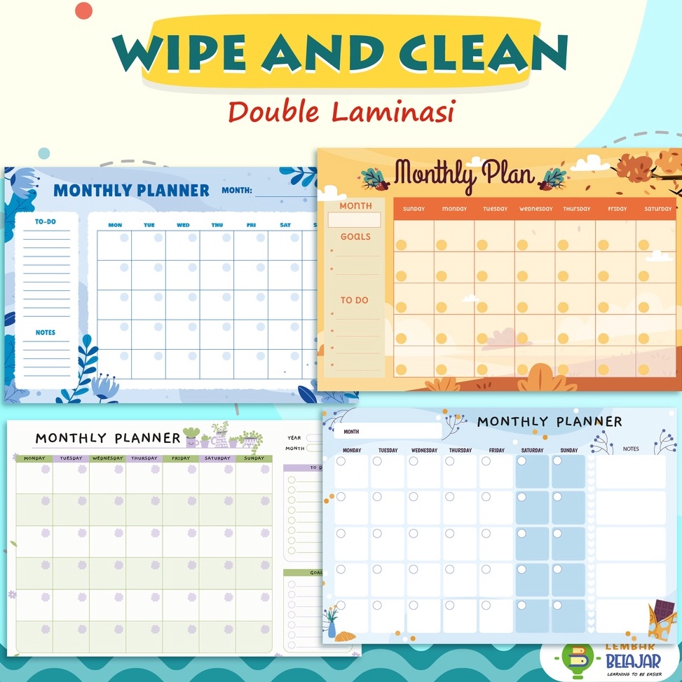 

MB7445 [DOUBLE LAMINASI] Monthly Schedule, Poster Jadwal Bulanan, Poster Edukasi ✯Paling Popular
