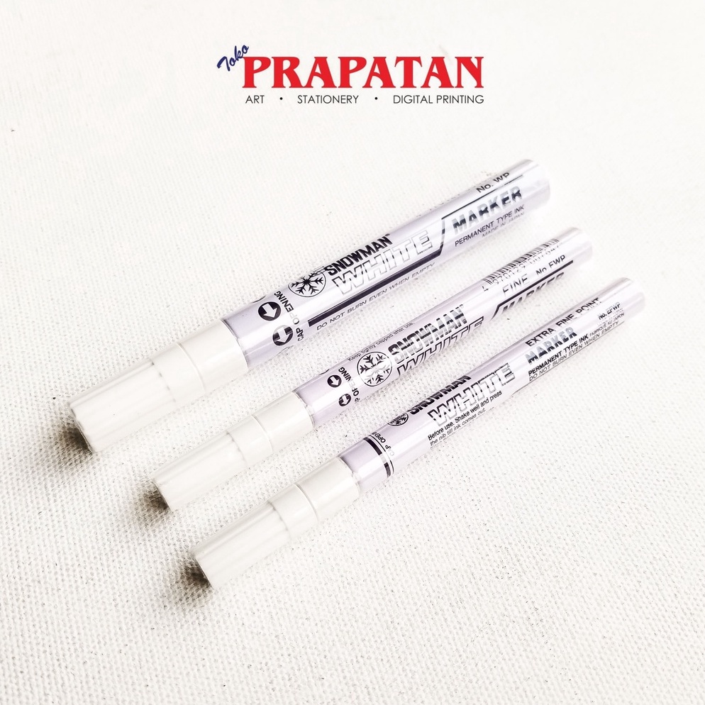 

60 Snowman White Marker / Spidol Putih Snowman Promo