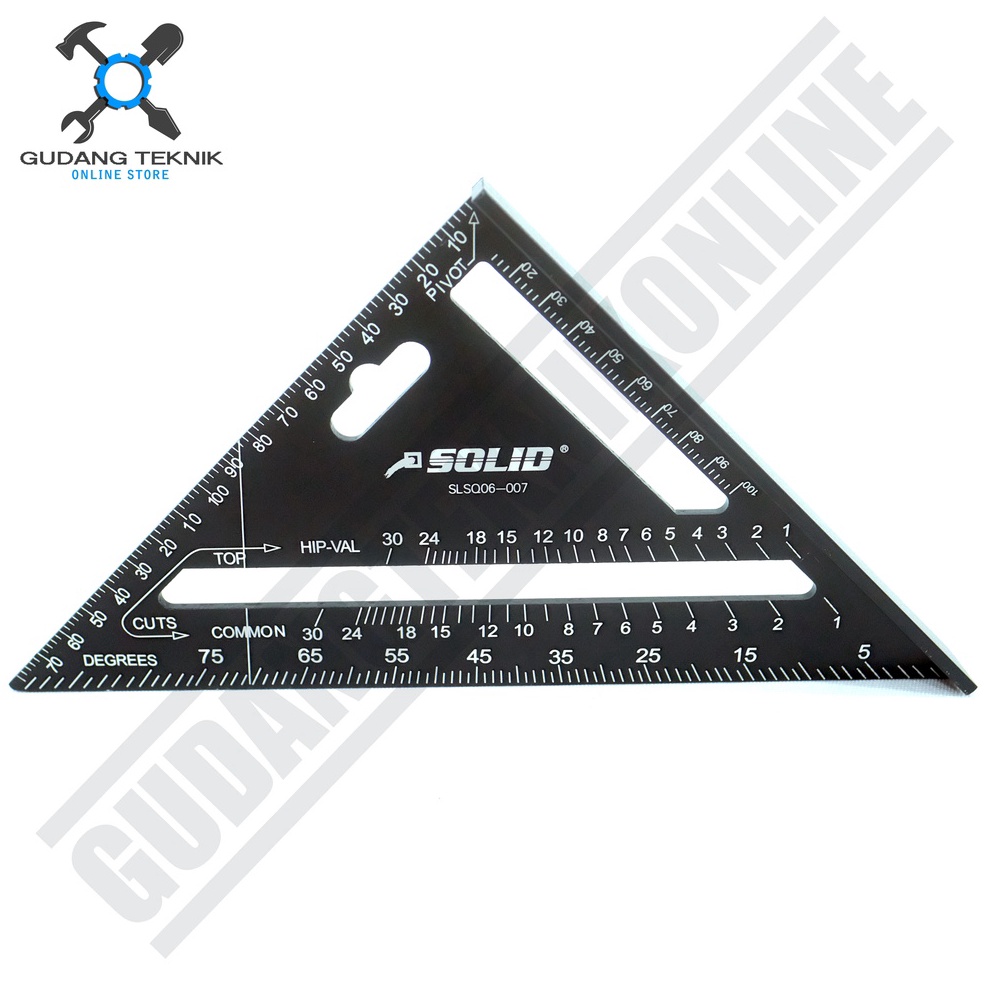 

[PRODUK PT6JF35] Penggaris Siku Sudut 7" SOLID SLSQ06-007 / Siku Sudut Derajat Penggaris 7 Inch - Angle Square SOLID Baru ╭(