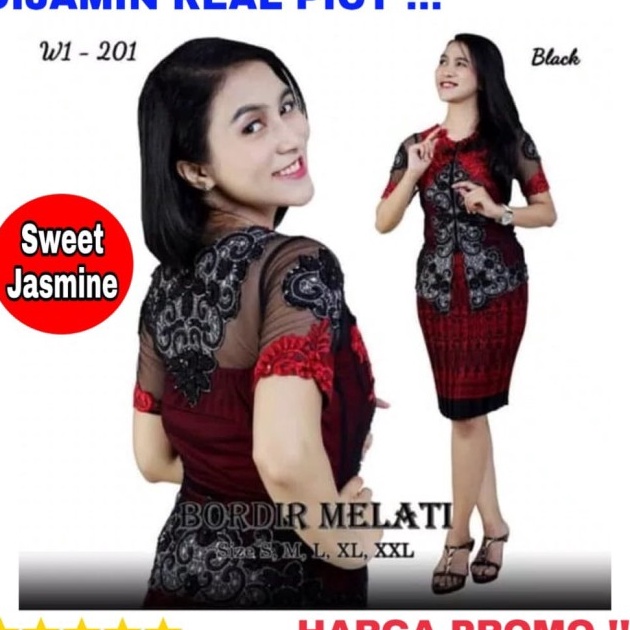 Terbaik.. Kebaya Lengan Pendek Modern Kebaya Pesta Acara Wisuda Kebaya Kondangan