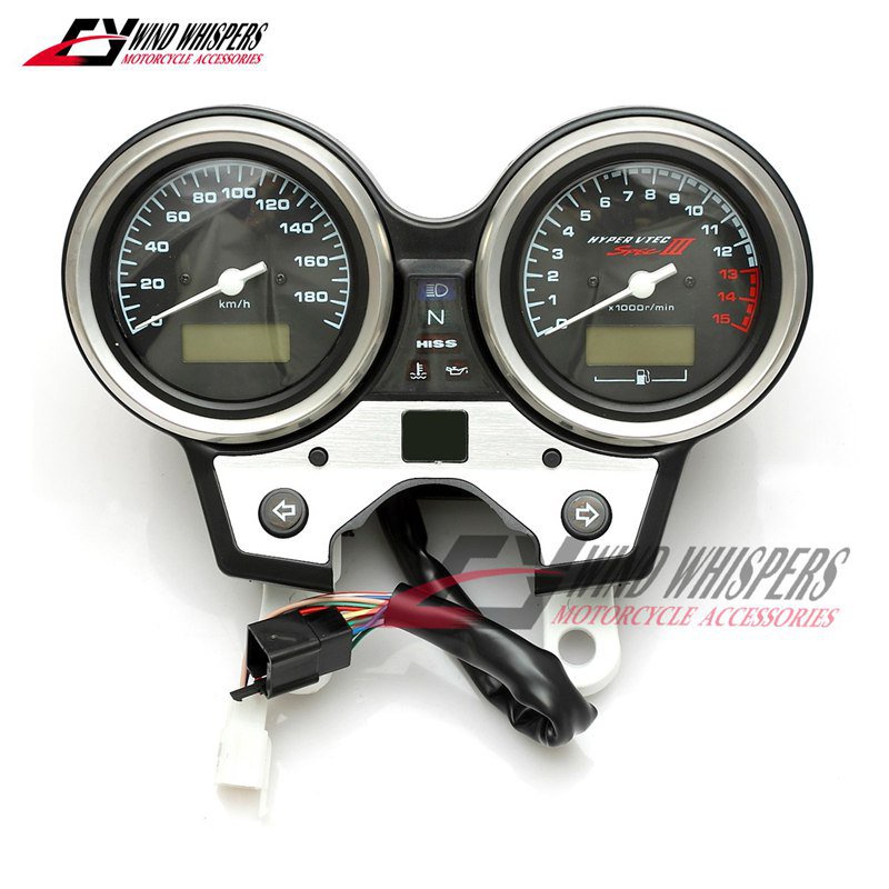 ✅&Motorcycle Gauges Cluster Speedometer Tachometer Odometer Instrument Assembly For Honda CB400 SF v