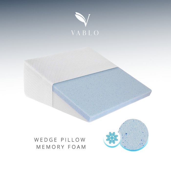 Bestseller Bantal Bedside Wedge Pillow By Vablo - Memory Foam Wedge Pillow