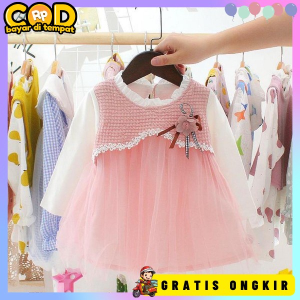 Pakaian Gaun Pesta Ulang Tahun Anakk Mewah Deres Amak Perempuan Kekiniyan Rok Baju Dresh Anak Cewe D