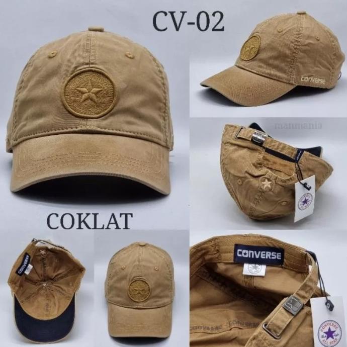 Topi Baseball Pria Converse 01 Original import Bahan Katun