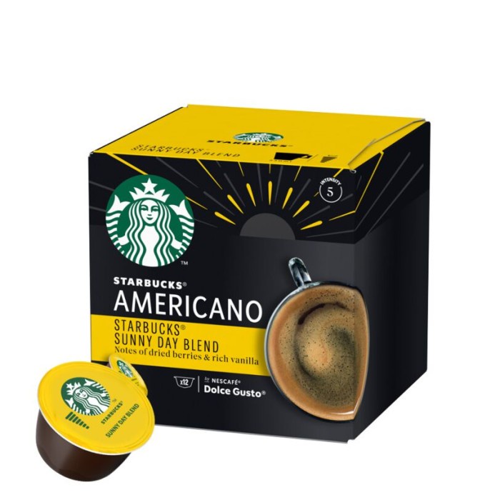 

Nescafe Dolce Gusto Starbucks Americano Sunny Day Blend Coffee Capsule