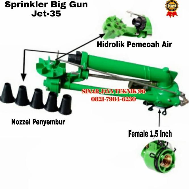 Sprinkler Big Gun Green Jet-35 Radius 60 Meter