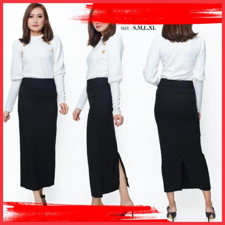 

(MPT) ROK PANJANG LURUS POLYESTER & KATUN SUPER LADIES WANITA FORMAL