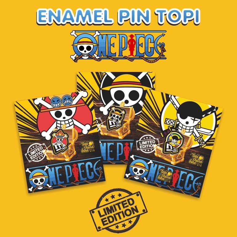 Bisa COD Pin Enamel Topi EDISI ONE PIECE / Pin Topi Magnet / Pon Topi New Era TERPERCAYA
