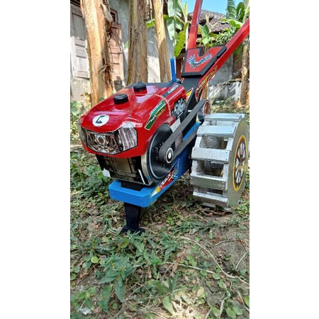 mainan anak laki laki miniatur traktor  sawah mini  dr kayu ,/traktor oleng/truk oleng/ kereta api/b
