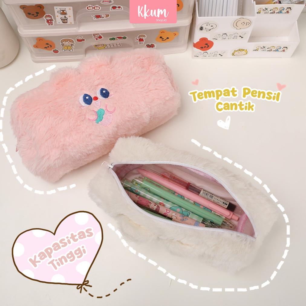 

Big Sale Tempat Pensil Bulu Soft Cute/ Tas Pensil Kosmetik/ Pouch Makeup Kecil Svm84