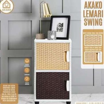 LEMARI PLASTIK SUSUN-2 AKAKO/LEMARI SWING SUSUN 2