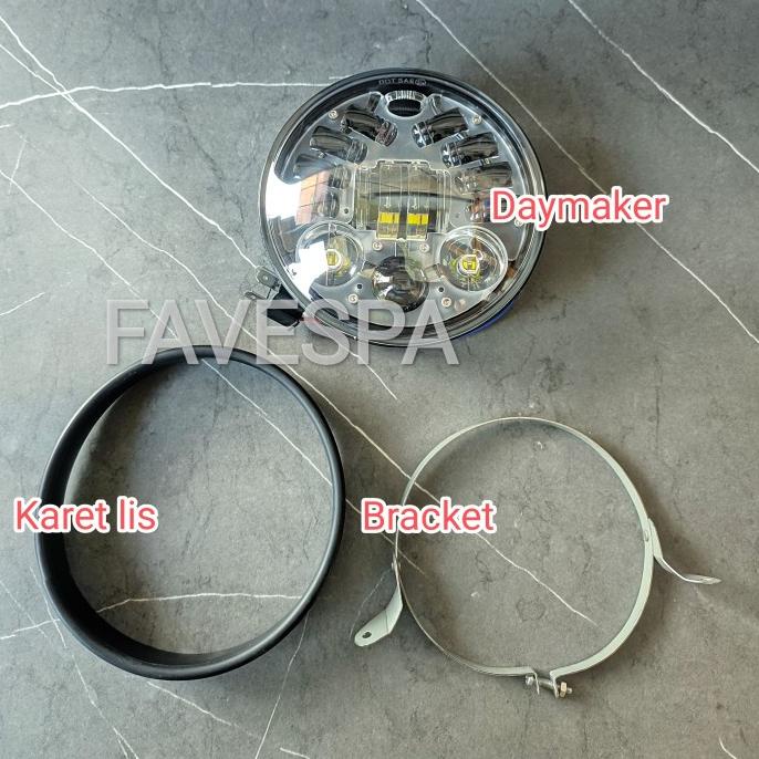 Lampu Daymaker Vespa New Px Sprint Bagol