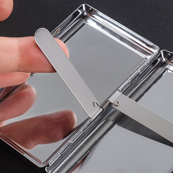 MUST HAVE LONG METAL MEN'S CIGARETTE BOX CASE ULTRA-THIN CIGARETTES CIGAR TERLARIS