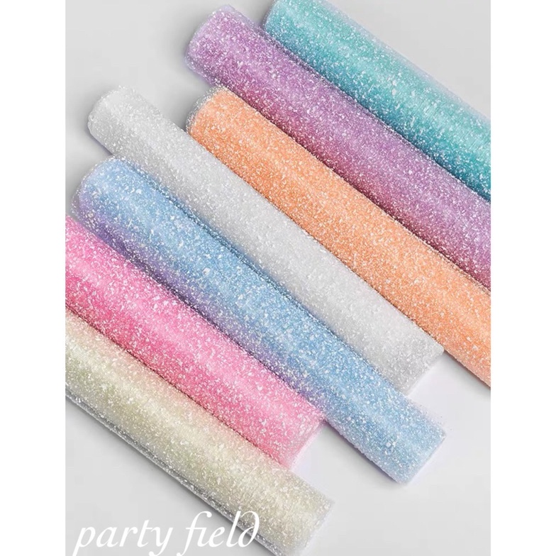 

#Sale✥➽ NF7WN [1ROLL/3.6METER] XDS Snowy flower bouquet wrapping mesh roll / kertas buket bunga salju roll / roll salju B61 ⁂Ready