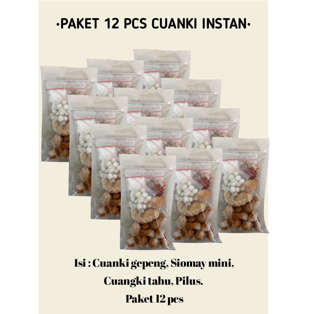 

TZGV7585 Cuanki Instan Gangkampung 12pcs